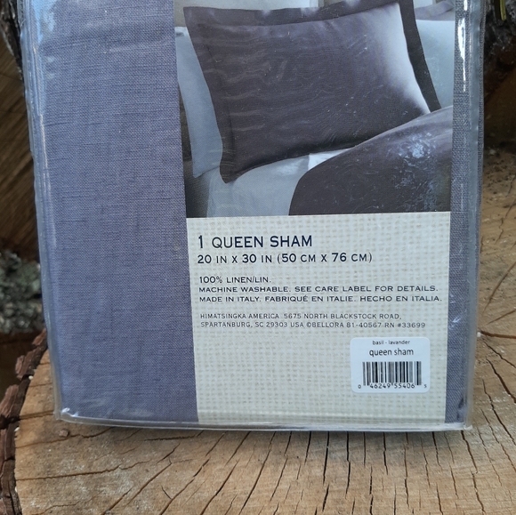1 *BELLORA KING 100% Linen Duvet Cover & 2 Queen Shams Lavender MSRP $400 - Picture 4 of 4